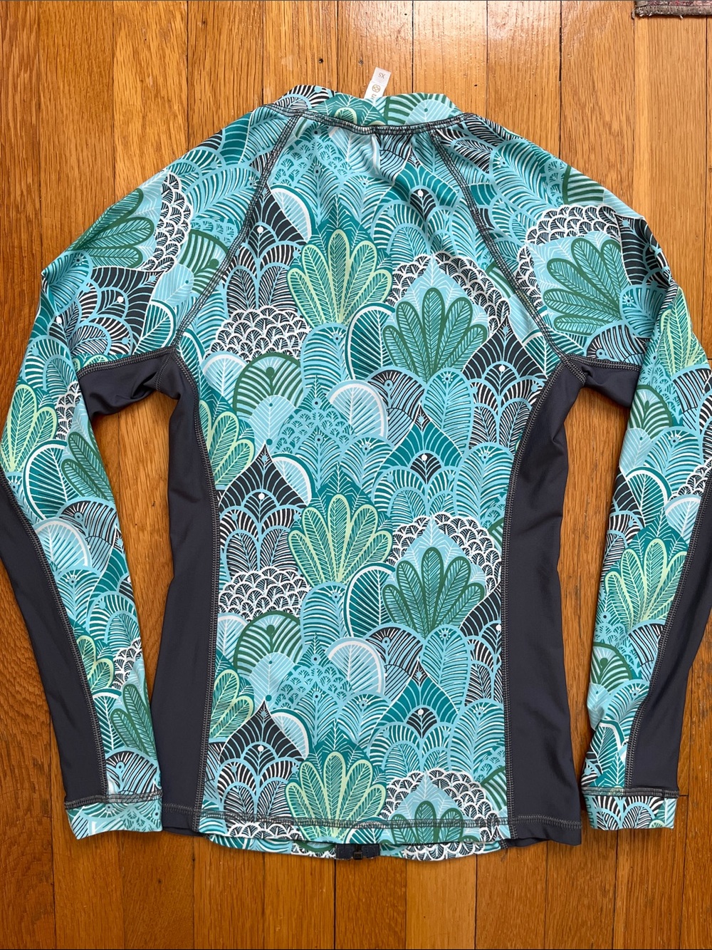 Helen Jon Rash Guard Full Zip Front Swim Beach Break Surf Shirt UPF Size XS - Picture 6 of 10